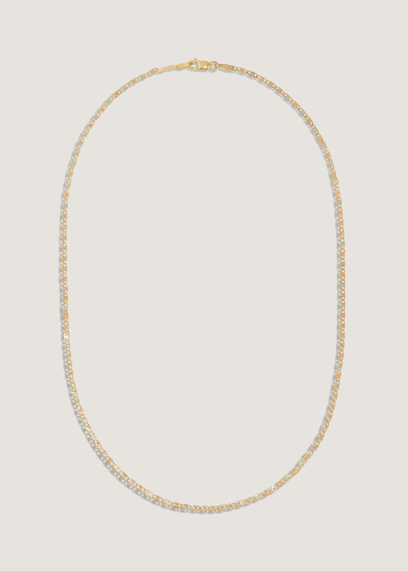 Kinn Studio Valentino Tri-Color Gold Chain