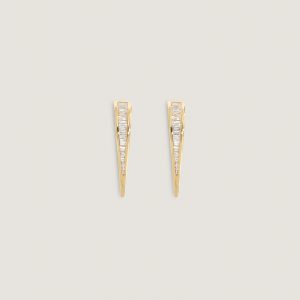Kinn Studio Viola Baguette Diamond Drop Earrings
