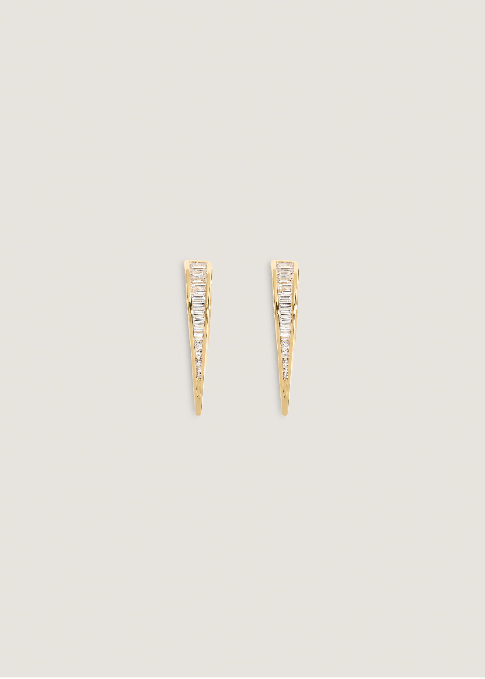 Kinn Studio Viola Baguette Diamond Drop Earrings