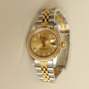 Kinn Studio Vintage Rolex Lady-Datejust Lume 69173 26mm 18k Champagne