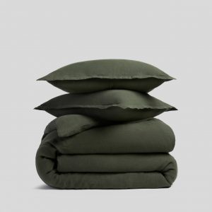 Parachute Linen Duvet Cover Set - Evergreen K/CK