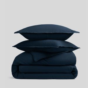Parachute Linen Duvet Cover Set - Ink K/CK