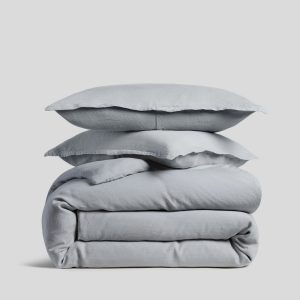 Parachute Linen Duvet Cover Set - Sky F/Q