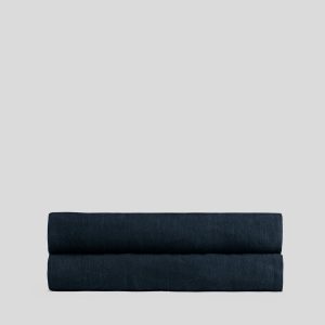 Parachute Linen Fitted Sheet (Ink)
