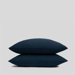 Parachute Linen Pillowcase Set (Ink)