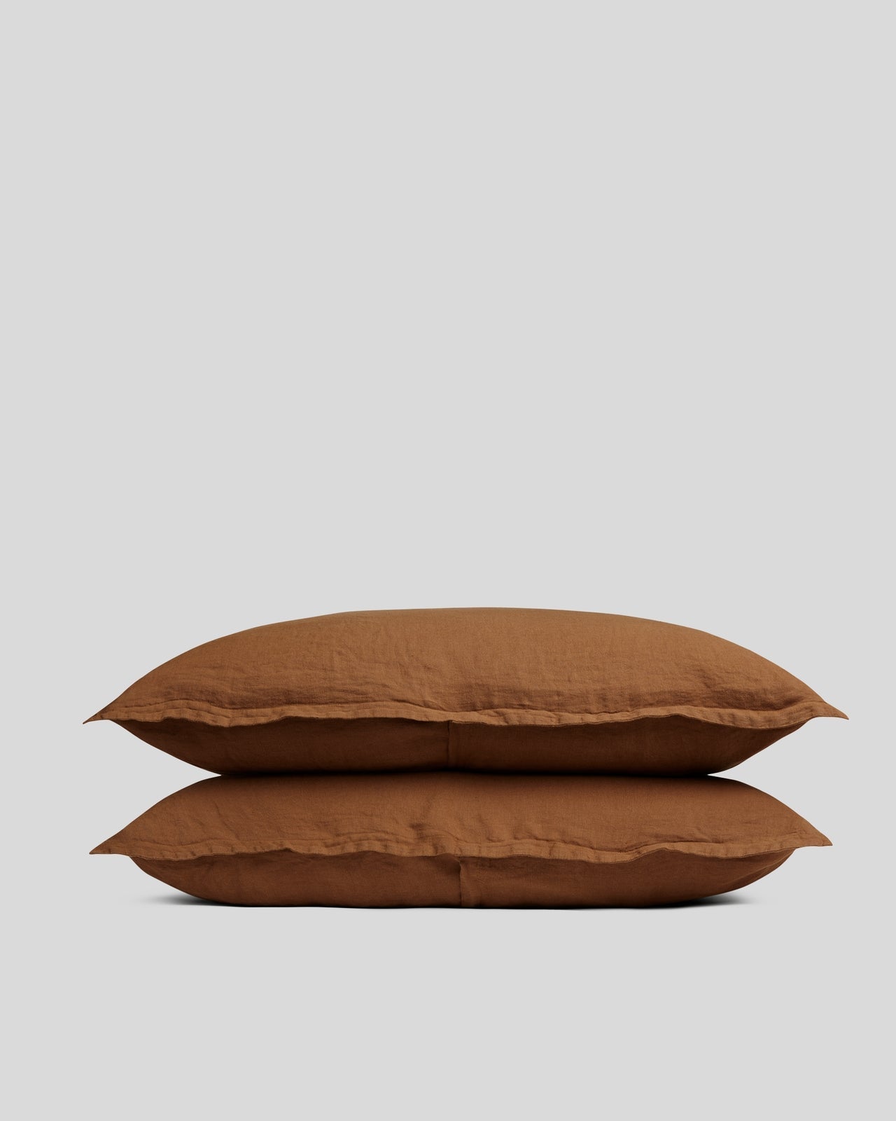Parachute Linen Sham Set (Tobacco)