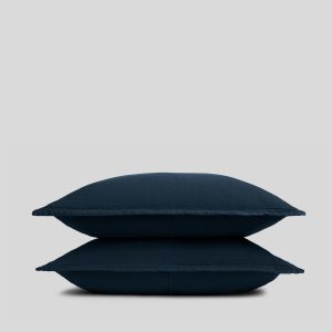 Parachute Linen Sham Set (Ink)