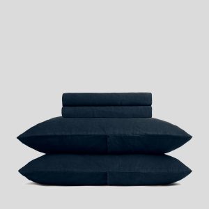 Parachute Linen Sheet Set - Ink F/Q