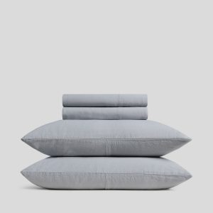 Parachute Linen Sheet Set - Sky K/CK