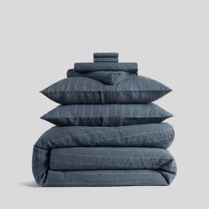 Parachute Linen Bundle - Dusk Stripe K/CK