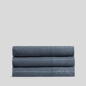 Parachute Linen Top Sheet (Dusk Stripe)