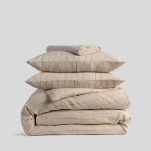 Parachute Linen Venice Set - Bone Stripe F/Q