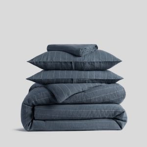 Parachute Linen Venice Set - Dusk Stripe K/CK