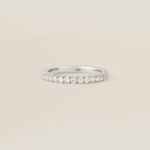 Linjer Lab Grown Diamond Eternity Ring 14k White Gold - Birgitta