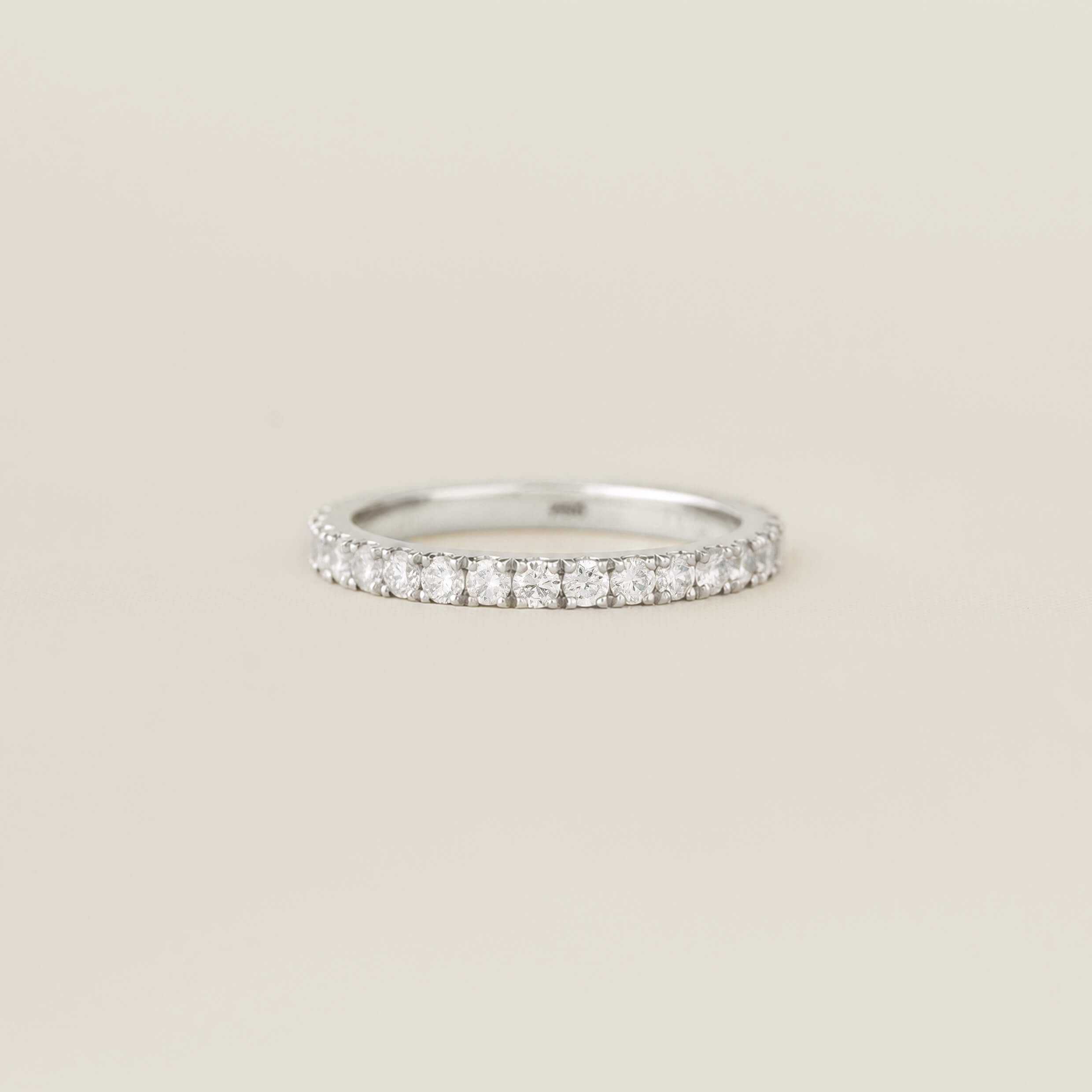 Linjer Lab Grown Diamond Eternity Ring 14k White Gold - Birgitta