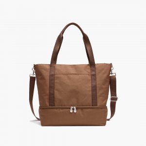 Loandsons Catalina Deluxe Tote - 600D Recycled Poly - Golden Brown