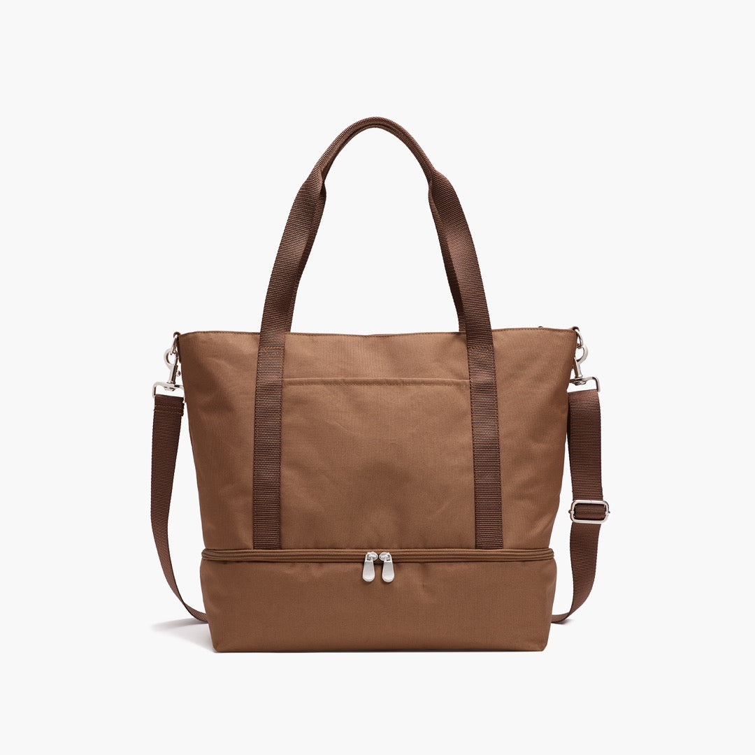 Loandsons Catalina Deluxe Tote - 600D Recycled Poly - Golden Brown