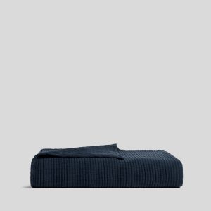 Parachute Matelasse Coverlet (Ink)