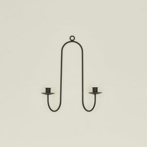 Hawkins New York Double Iron Candle Sconce