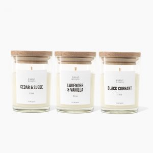 Public Goods Mini Soy Candle Set