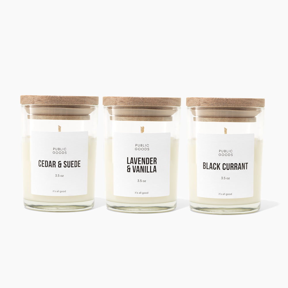 Public Goods Mini Soy Candle Set