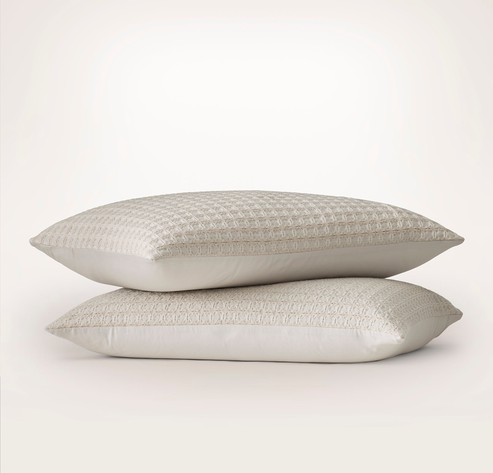 Bollandbranch Mosaic Waffle Comforter Sham Set - Mist/Cream/Oak
