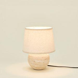 Hawkins New York Round Silee Travertine Lamp