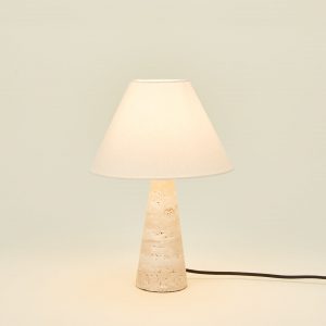 Hawkins New York Tall Silee Travertine Lamp
