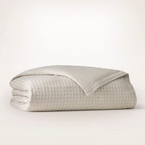 Bollandbranch Mosaic Waffle Duvet Cover - Mist/Cream/Oak