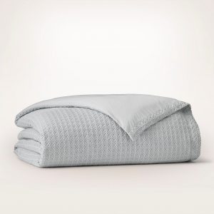 Bollandbranch Mosaic Waffle Duvet Cover - Shore/Cream