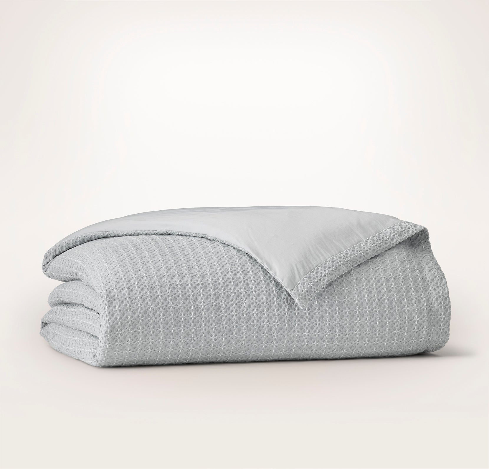 Bollandbranch Mosaic Waffle Duvet Cover - Shore/Cream