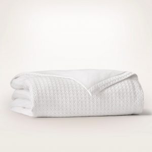 Bollandbranch Mosaic Waffle Duvet Cover - White/White