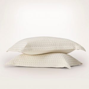 Bollandbranch Mosaic Waffle Duvet Sham Set - Cream/Oak