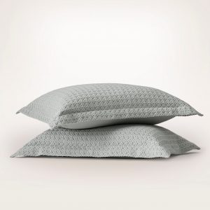Bollandbranch Mosaic Waffle Duvet Sham Set - Shore/Cream