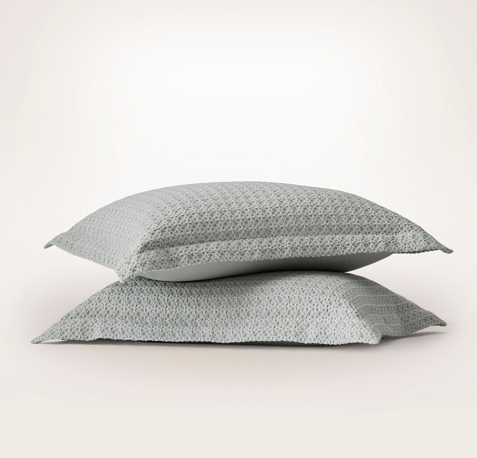 Bollandbranch Mosaic Waffle Duvet Sham Set - Shore/Cream