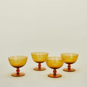 Hawkins New York Optic Coupe, Set of 4 - Amber