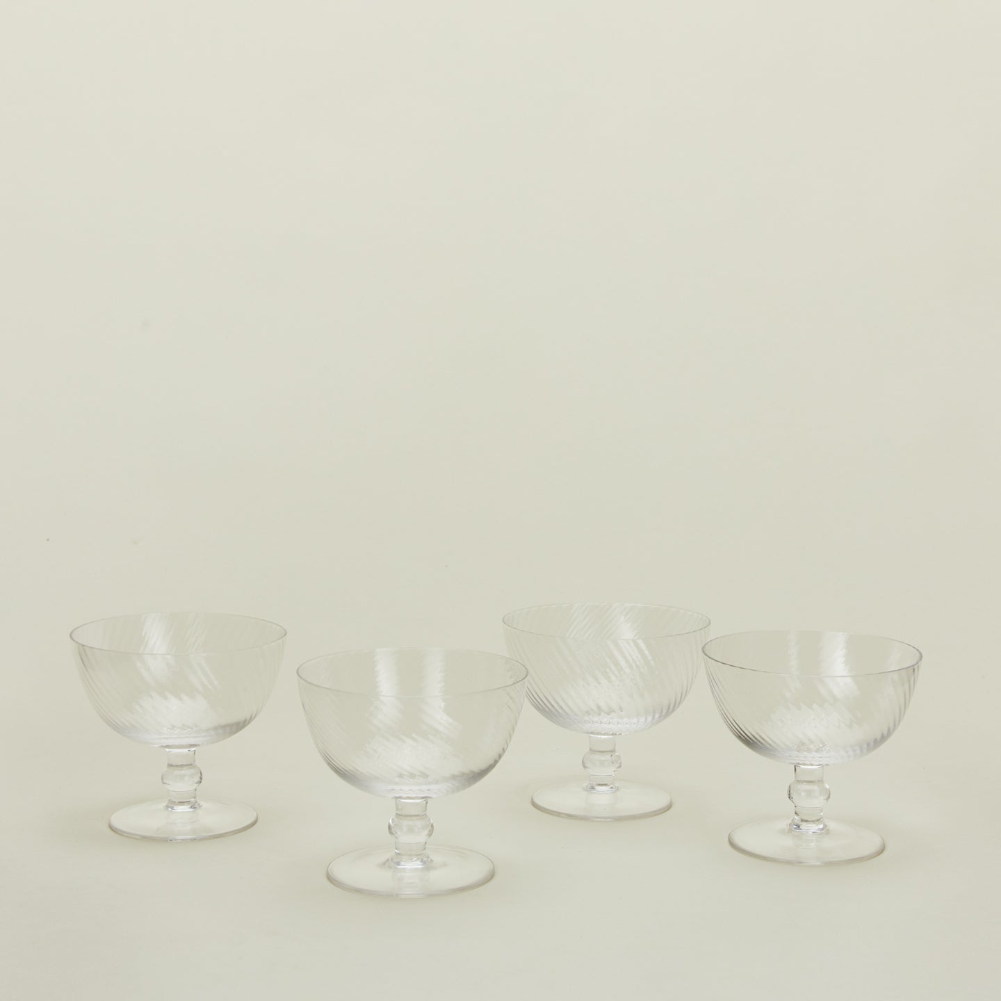 Hawkins New York Optic Coupe, Set of 4 - Clear
