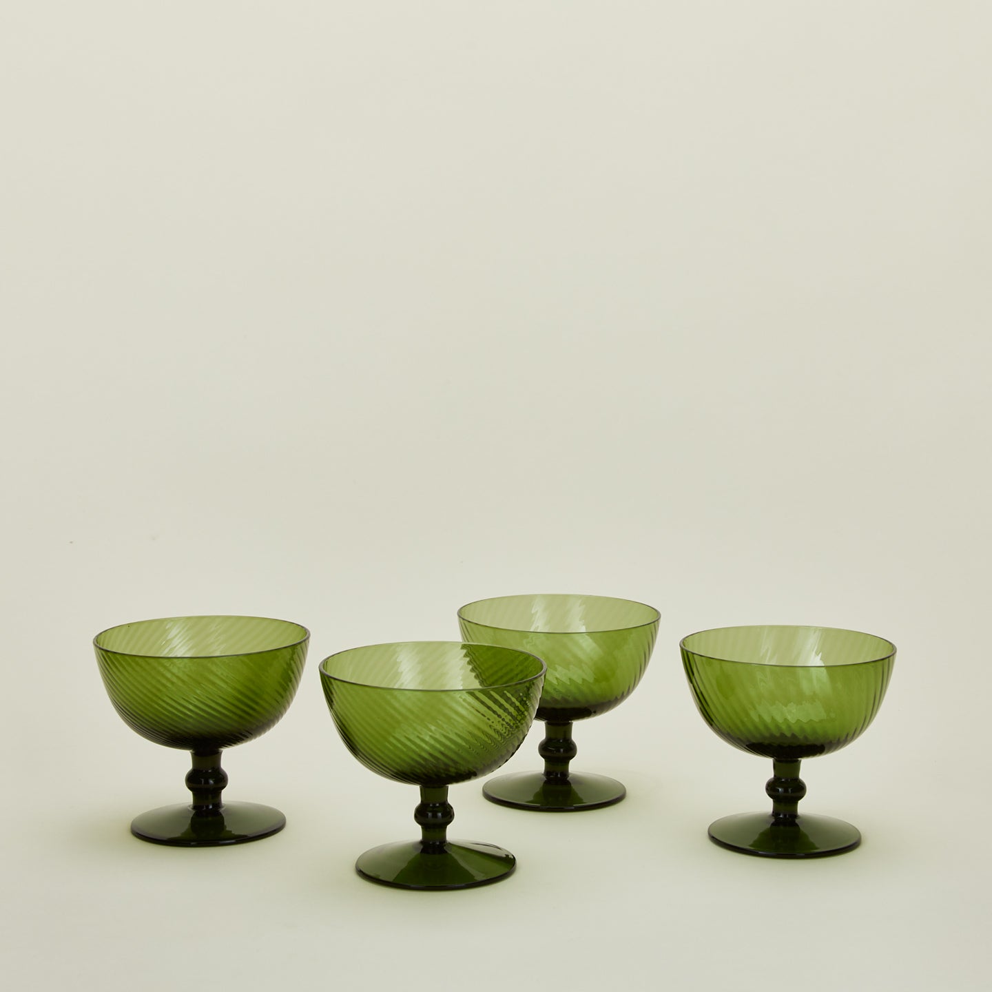 Hawkins New York Optic Coupe, Set of 4 - Olive