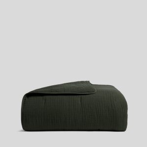Parachute Organic Cloud Cotton Quilt (Evergreen)