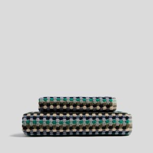 Parachute Organic Cotton Mosaic Towels (Sea)