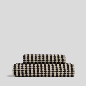 Parachute Organic Cotton Mosaic Towels (Natural and Onyx)