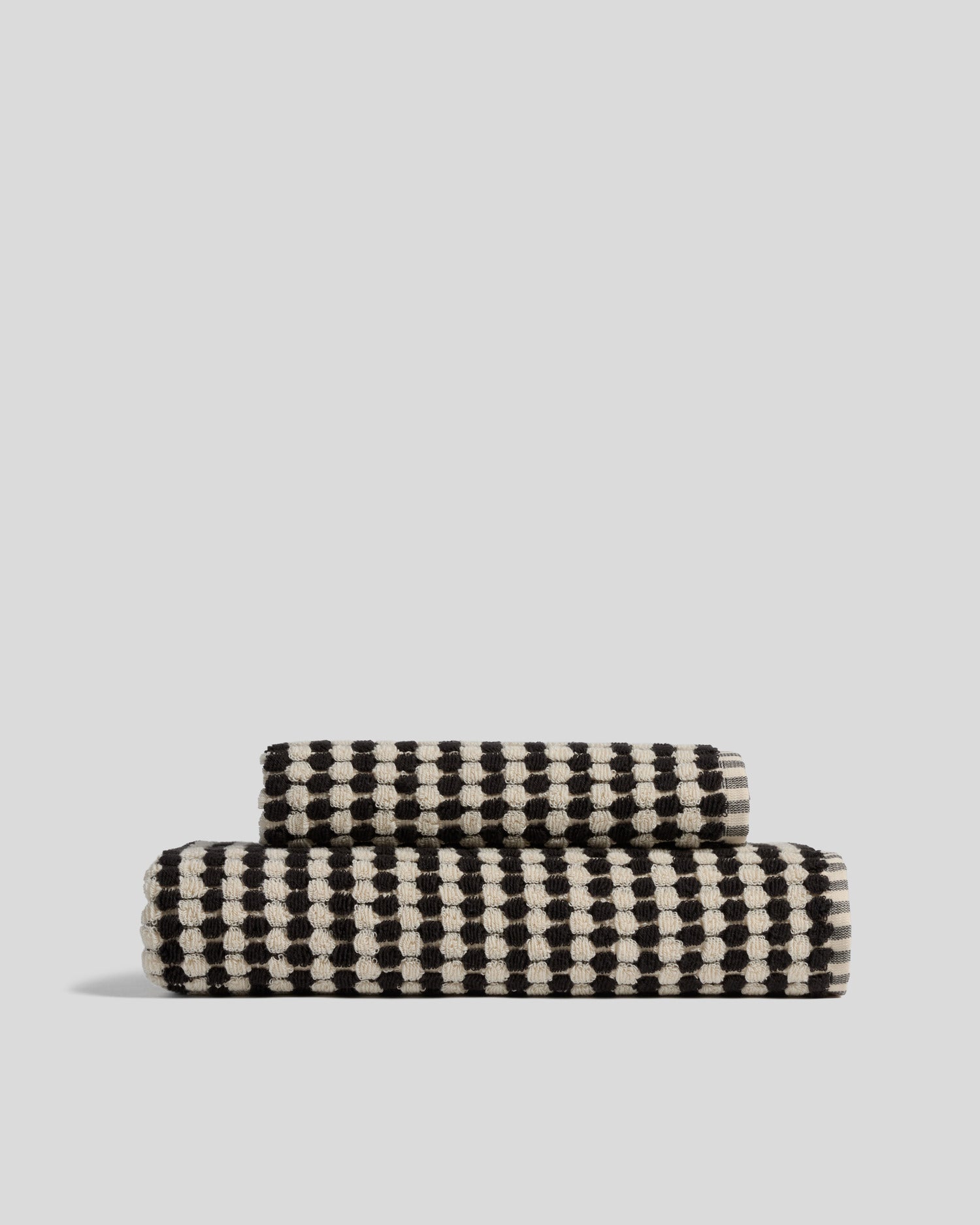 Parachute Organic Cotton Mosaic Towels (Natural and Onyx)