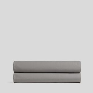Parachute Percale Fitted Sheet (Pebble)