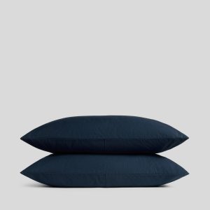 Parachute Percale Pillowcase Set (Ink)
