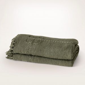 Bollandbranch Petite Bouclé Throw Blanket - Juniper