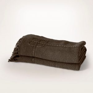 Bollandbranch Petite Bouclé Throw Blanket - Deep Walnut