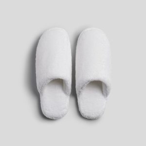 Parachute Classic Plush Slippers (White)