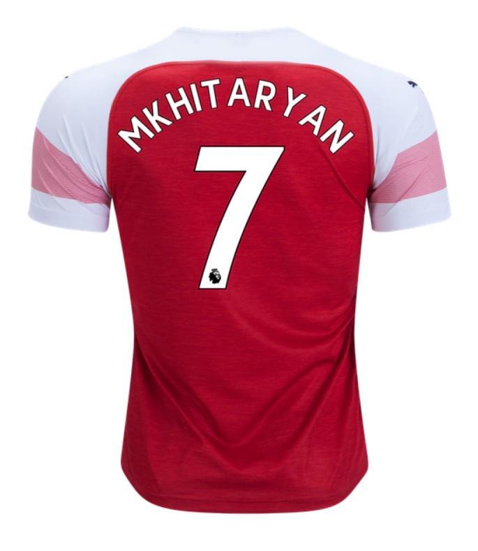 Soccer Jersey Club Arsenal Mkhitaryan Home Jersey 2018/19