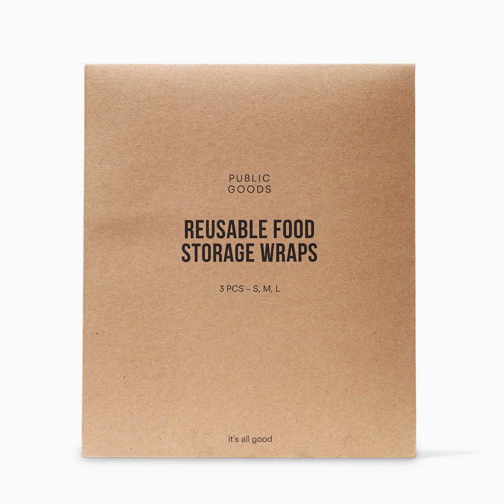 Public Goods Reusable Beeswax Food Storage Wraps