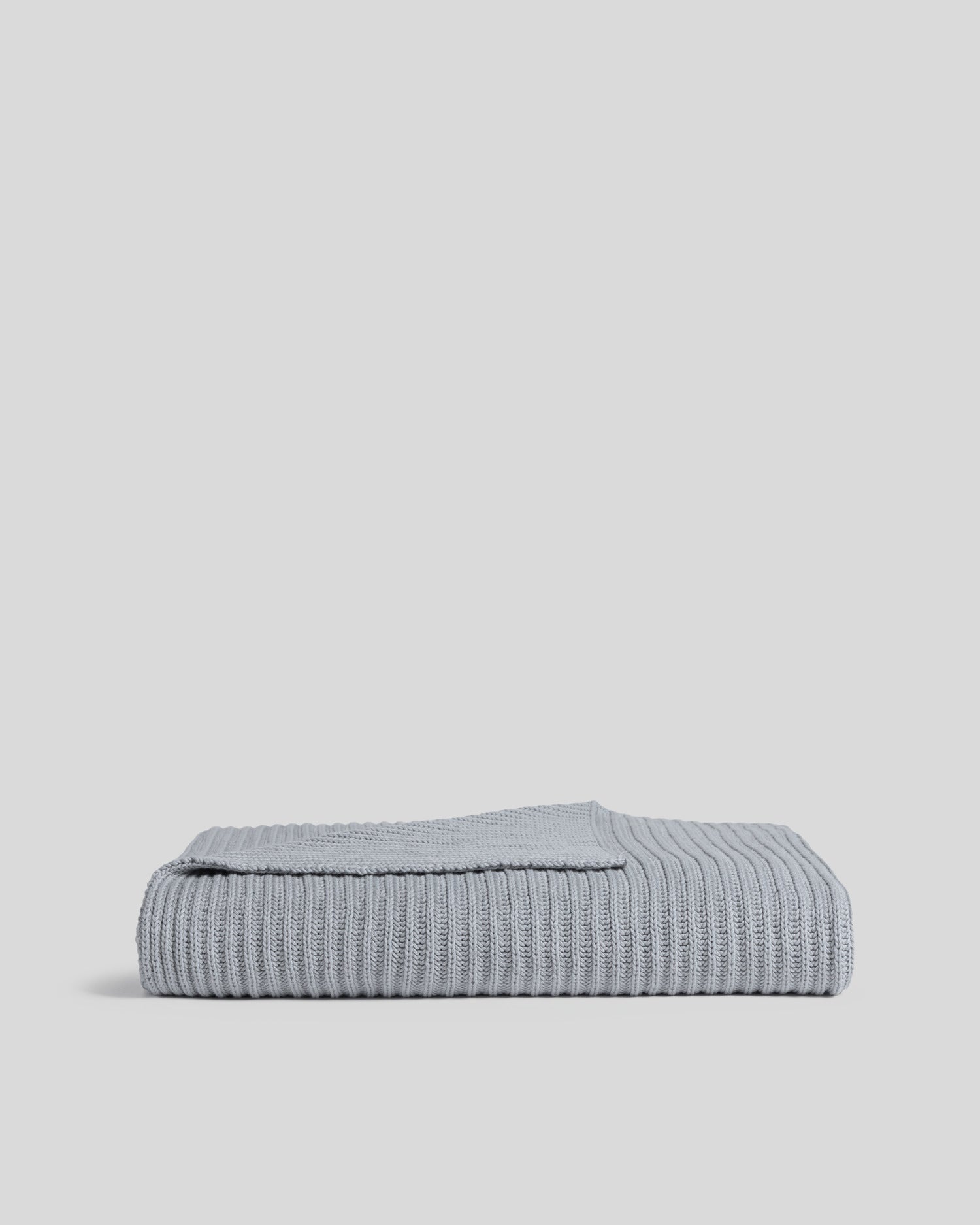 Parachute Organic Rib Knit Throw (Sky)